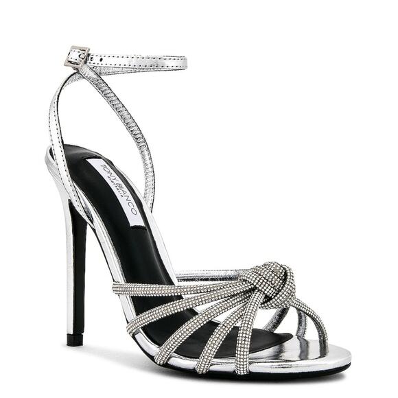 Tony Bianco Kyla Sandal in Silver Foil